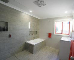 Sydney Bathroom Renovators - Bathroom with Light brown tiles